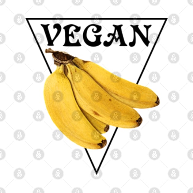 VEGAN - Bananas - Black - TP by Chokullov Art Studio