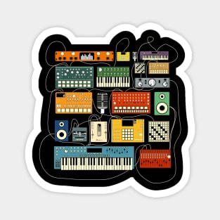 Synthesizer and Drum Machine Electronic Music Producer Magnet