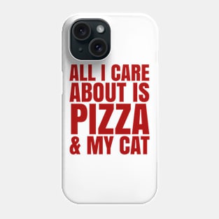 Pizza and Cat Cheese Tomatoe Phone Case