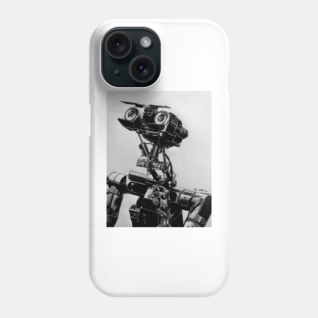 Johnny 5 Short Circuit 1988 Phone Case by BryanWhipple