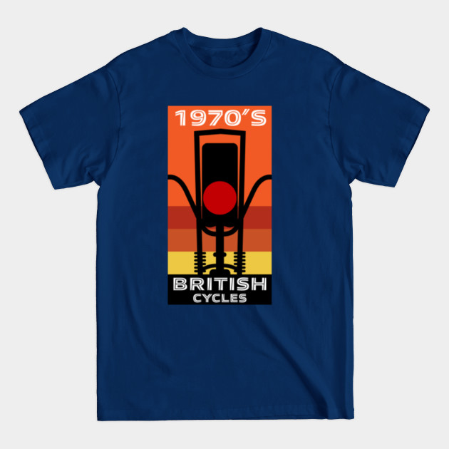 Discover 1970s British Kids Chopper Inspired Bike Art - 1970s Kids Inspired Bike Memories - T-Shirt