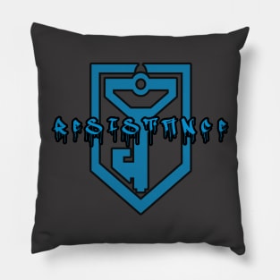 Ingress Resistance Graffiti (black outline) Pillow