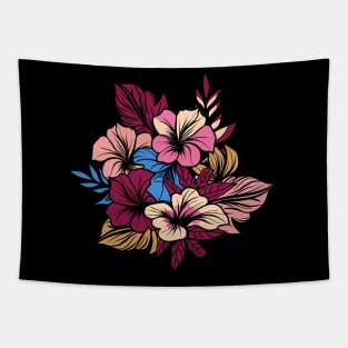 Bouquet of tropical flowers Tapestry