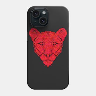 Lioness Queen Red Phone Case