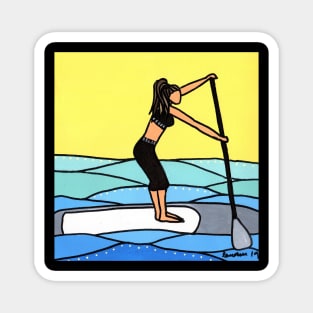 paddle girl Magnet