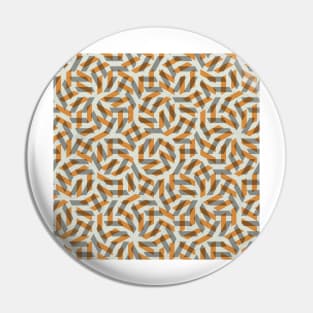 Orange Maze Pattern Pin