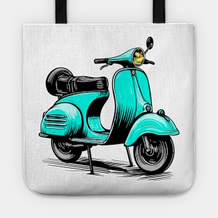 Scooter (turquoise) Tote