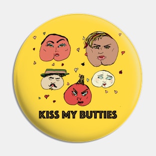 Butt-mojis: Kiss My Butties Pin