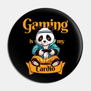 Gaming Panda, Gaming is my cardio Pin