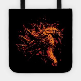 Godzilla 2014 Paint Splatter Hot Design Tote