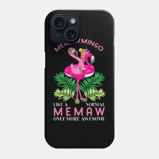 Memawmingo Grandmother Flamingo Love Gramma Grandma Granny Phone Case