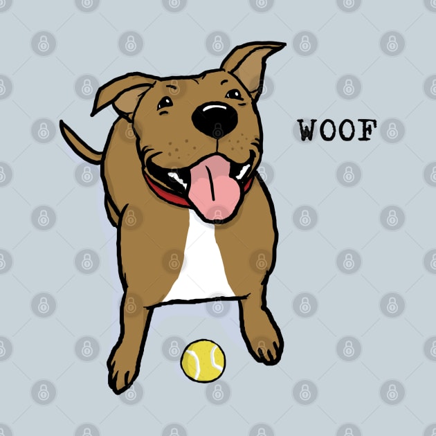 Woof Dog | Big Brown Dog With Tennis Ball Wants To Play by Coffee Squirrel