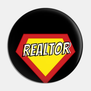 Realtor Super Hero Pin