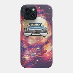 Spacial trip collage art Phone Case