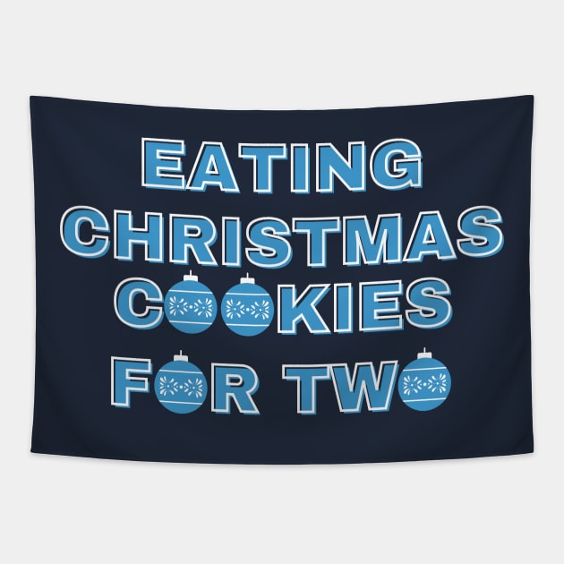 Eating Christmas Cookies For Two Tapestry by Designed By Poetry