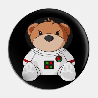 Astronaut Teddy Bear Pin