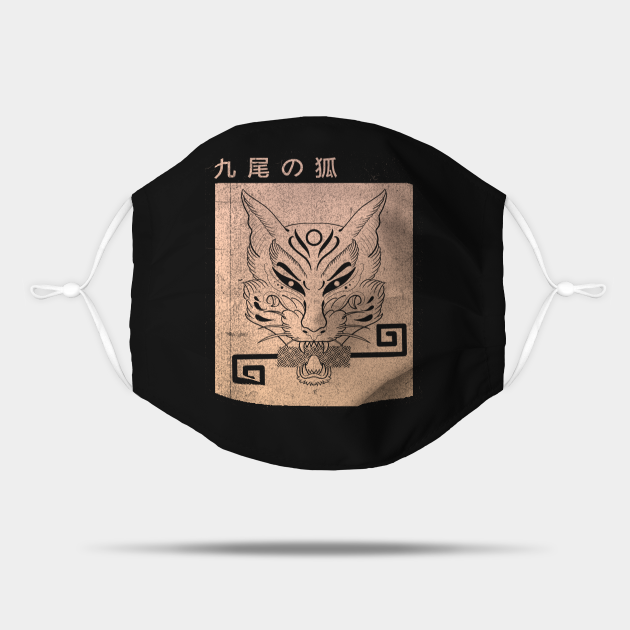 Pink and peach kitsune fox tattoo design with key and kanji by blacklinesw9 - Kitsune Fox - Mask | TeePublic Pink and peach kitsune fox tattoo design with key and kanji by blacklinesw9 - Kitsune Fox - Mask | TeePublic