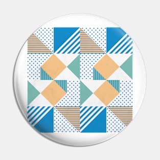 Geometric Polka Dots Petit Pois Cream Pin