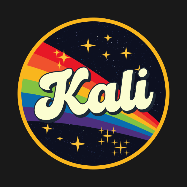 Kali // Rainbow In Space Vintage Style by LMW Art