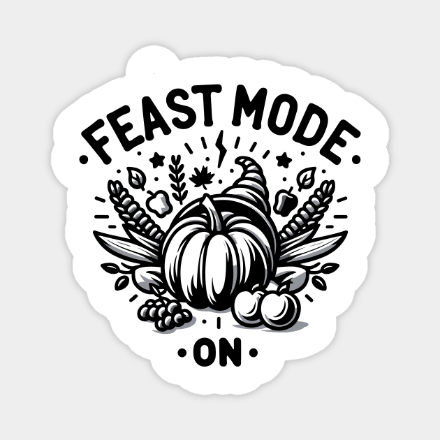 Feast Mode On Magnet by Frank Ring