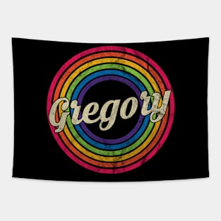 Gregory - Retro Rainbow Faded-Style Tapestry
