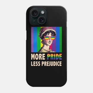 More Pride Less Prejudice LGBT ally pride month Phone Case