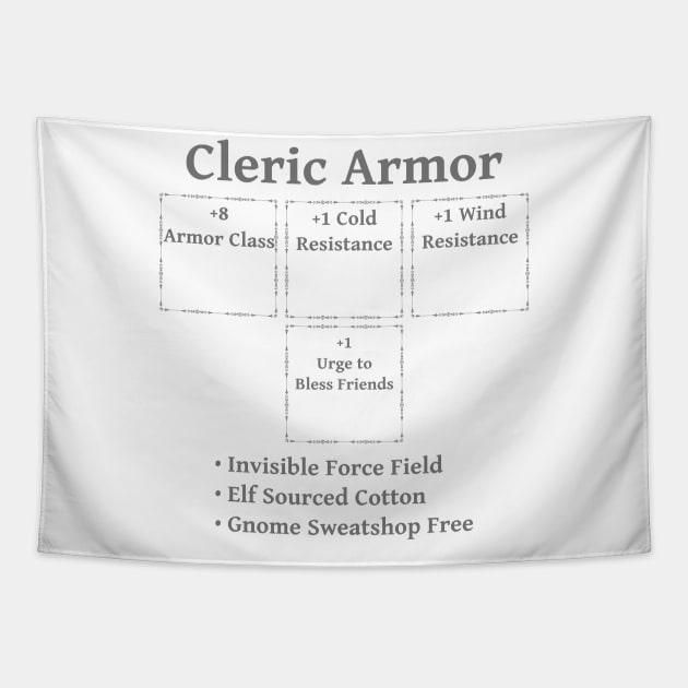 Cleric Armor: Role Playing DND 5e Pathfinder RPG Tabletop RNG Tapestry by rayrayray90