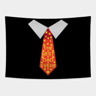 Best Dad Ever. Funny Dad Life Quote In A Tie Tapestry