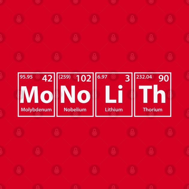 Monolith (Mo-No-Li-Th) Periodic Elements Spelling by cerebrands