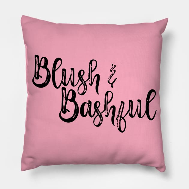 Blush & Bashful Pillow by BeckyFromKaty