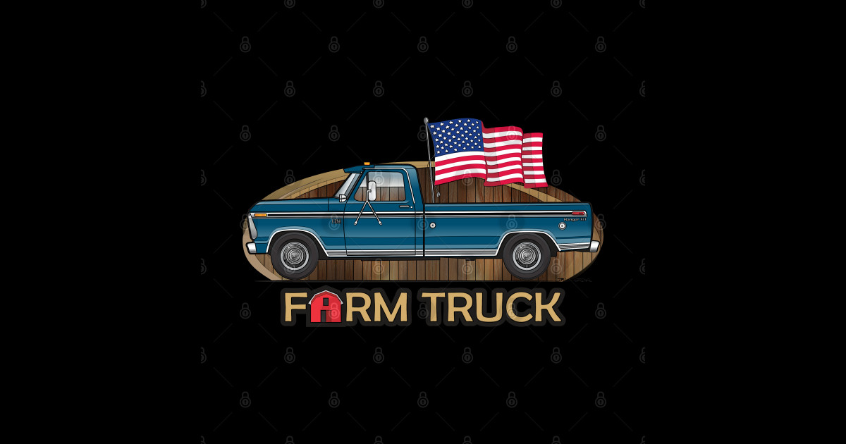 farm truck - F 250 Truck - Sticker | TeePublic