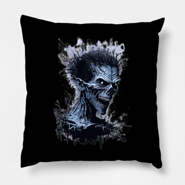 Zombie Sketch Design Pillow by Hispaniola-Fineart