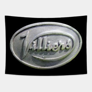 Villiers vintage motorbike engine logo Tapestry