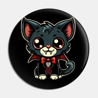 Vampire cat Pin