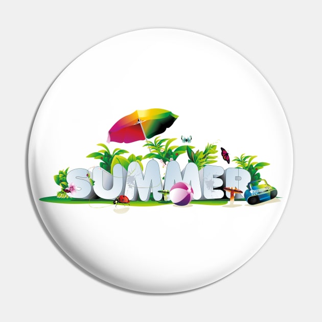 Summer Pin by G-Art Swiss