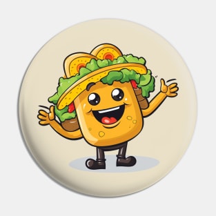 kawaii Taco cehees T-Shirt cute potatofood funny Pin