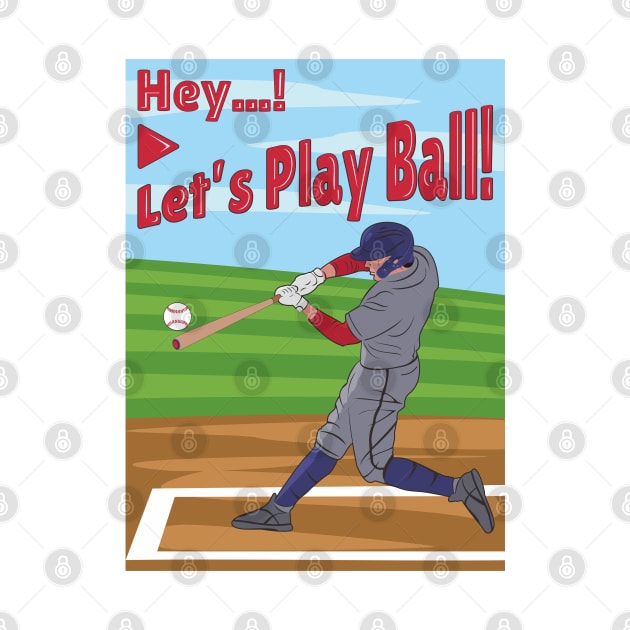 Baseball Gift For Kids | Let's Play Ball! Kido | Variety Colors Fit by VISUALUV