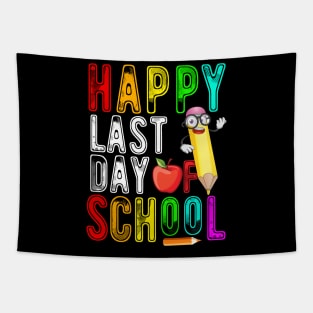 Happy last day of school graduation teacher students Tapestry