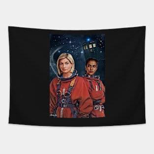 Space Girlfriends/13th doctor Tapestry