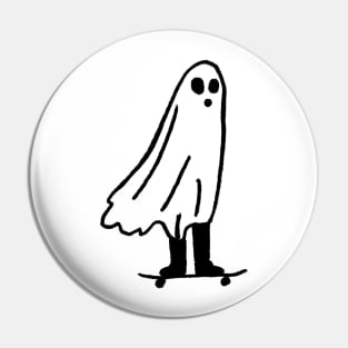 Skateboarding Ghost Pin