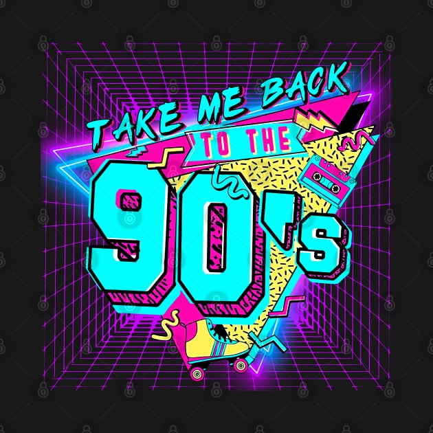 Vintage retro neon art i love the 90s throwback rad music by masterpiecesai