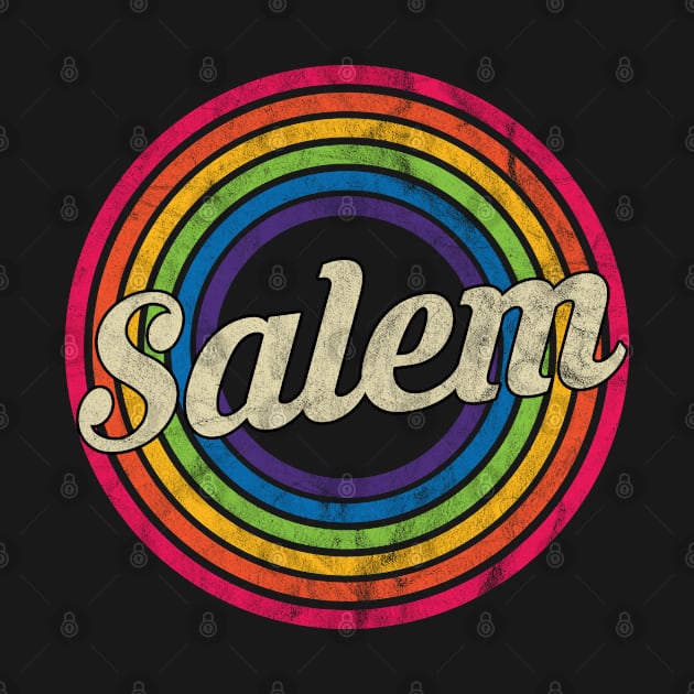 Salem - Retro Rainbow Faded-Style by MaydenArt