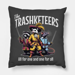 The Trashketeers - "All for One!" Raccoon, Rat, Possum Pillow