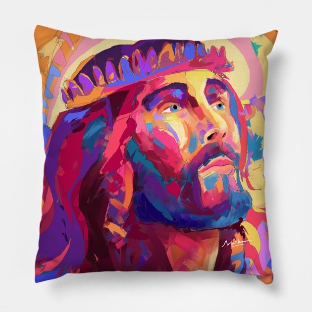 Jesus christ Pillow by mailsoncello