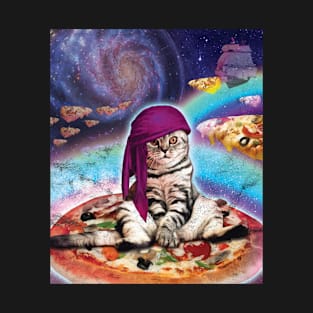 Space Pizza Cat Galaxy T-Shirt T-Shirt