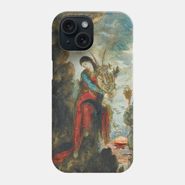 Sappho by Gustave Moreau Phone Case by Classic Art Stall