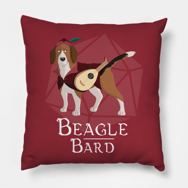 Beagle Bard Pillow by Celestirus