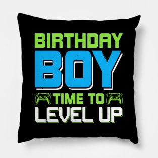Birthday Boy Time to Level Up Pillow