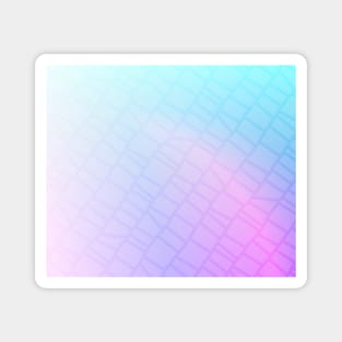Geometric soft pastel pink purple and blue pattern Magnet