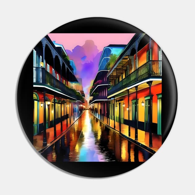 Memories of New Orleans - Bourbon Street Pin by Oldetimemercan